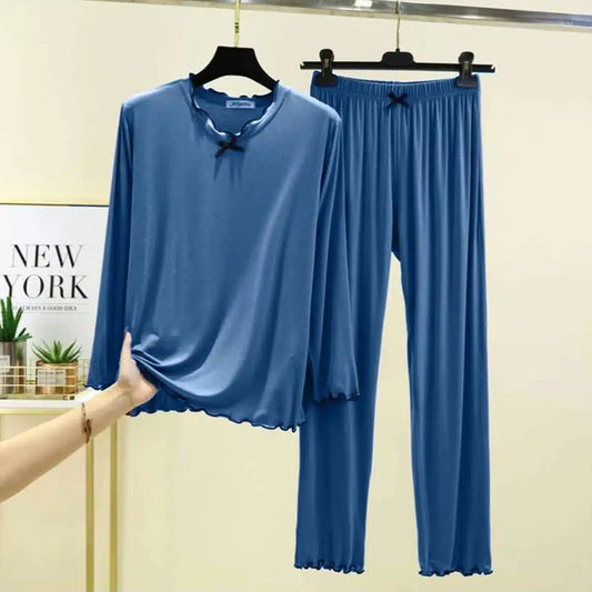 Tie Piko-Style 2-Pcs Lounge And Night Wear Suit. WLW-16