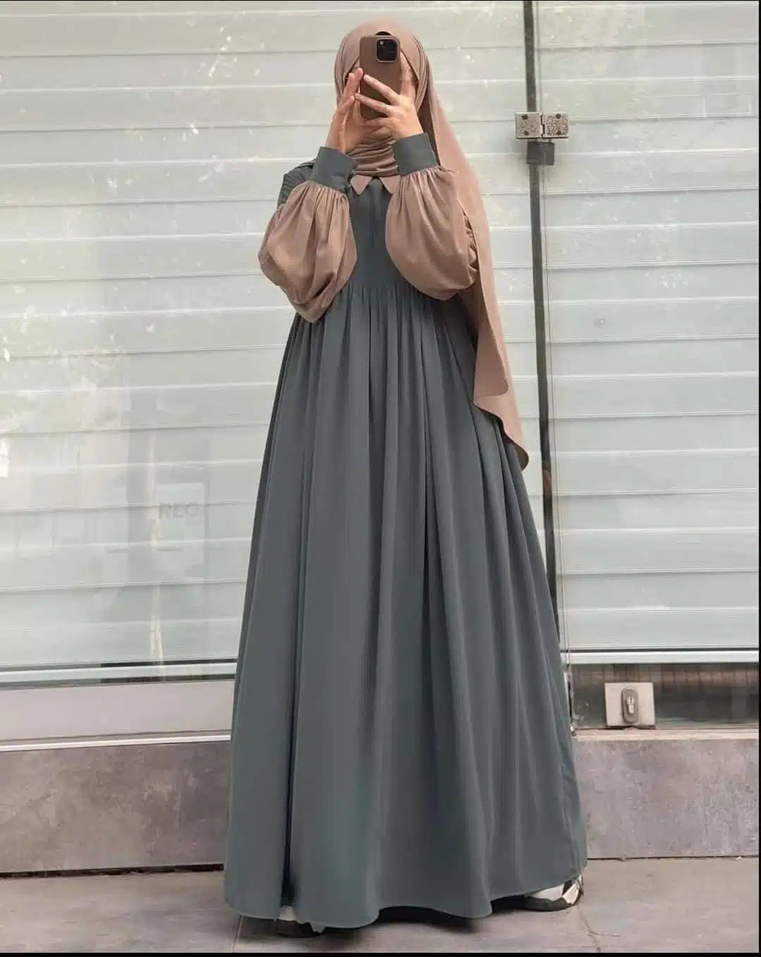 Comfort Frill Abaya Style Long Cuff Maxi