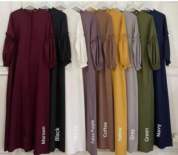 Candy Long Frill Abaya.