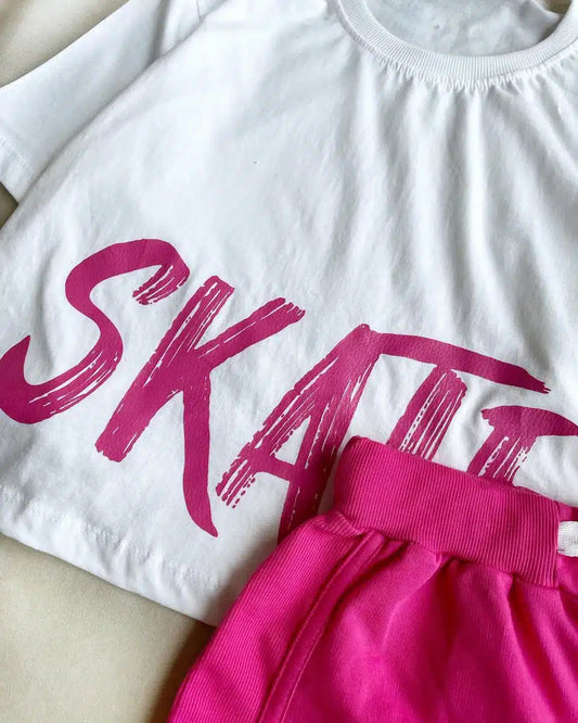 Comfort Skate Printed Top & Boxer Set.