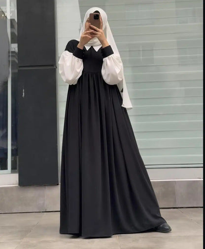 Comfort Frill Abaya Style Long Cuff Maxi