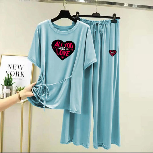 Dori-Style Big-Printed 2-Pcs Lounge And Night Wear Suit. WLW-15