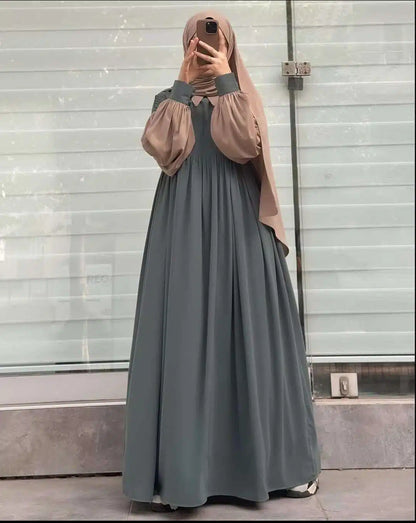Comfort Frill Abaya Style Long Cuff Maxi