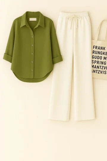 Comfort Luxe Co-Ord Set – Pista & Skin