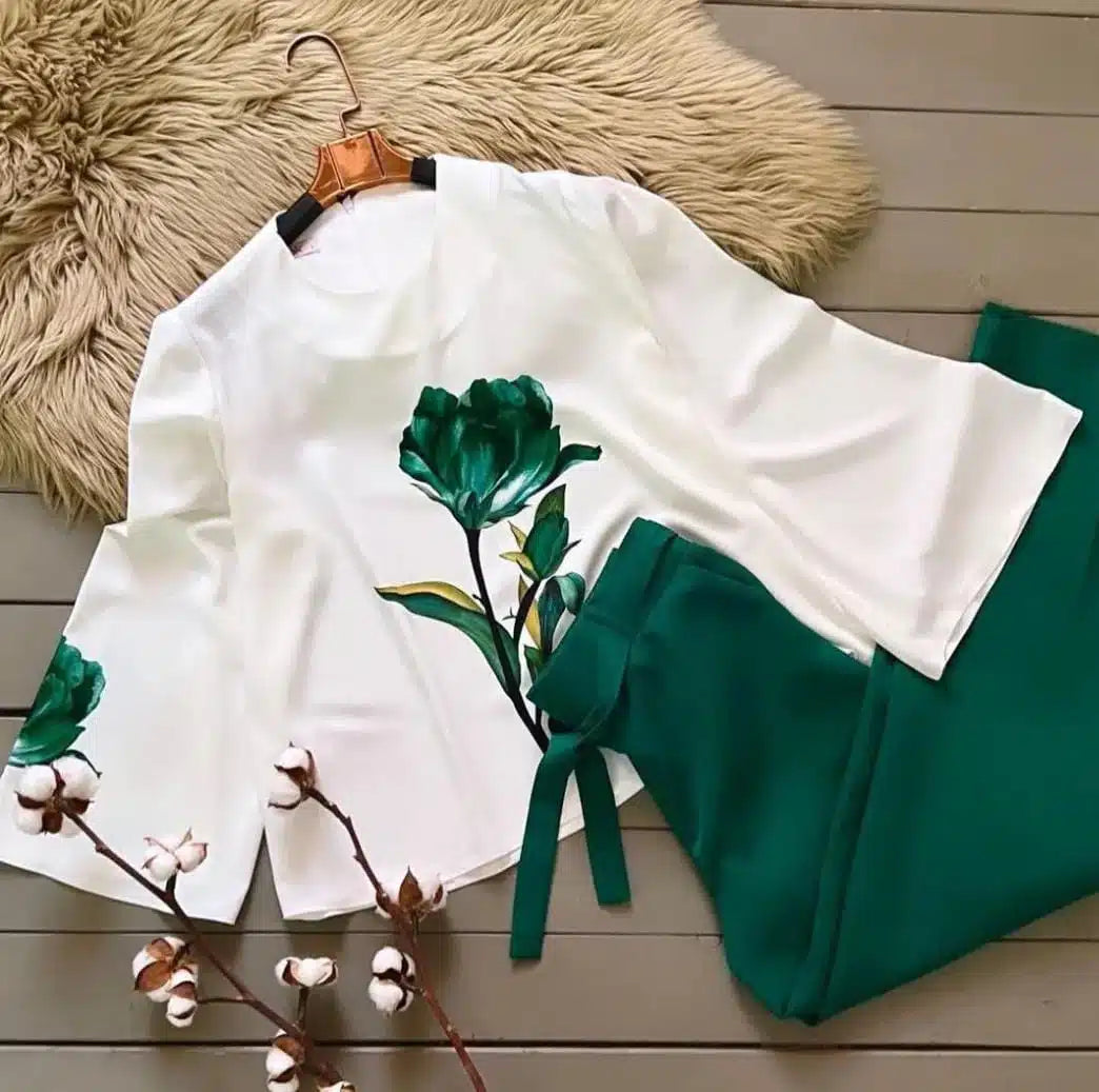 Comfort Floral Summer Co-Ord 2 Piece