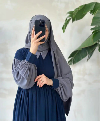 Comfort Frill Abaya Style Long Cuff Maxi