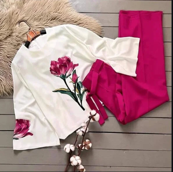 Comfort Floral Summer Co-Ord 2 Piece